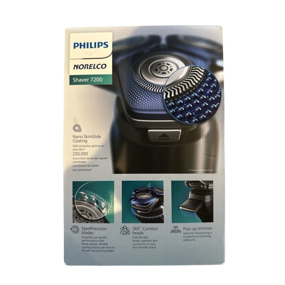 Philips Norelco 7200 Rechargeable Wet & Dry Electric Shaver, S7887/82 w SenseIQ - Picture 5 of 12